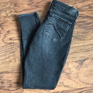 Levi’s 711 skinny distressed black/gray jean 29x30